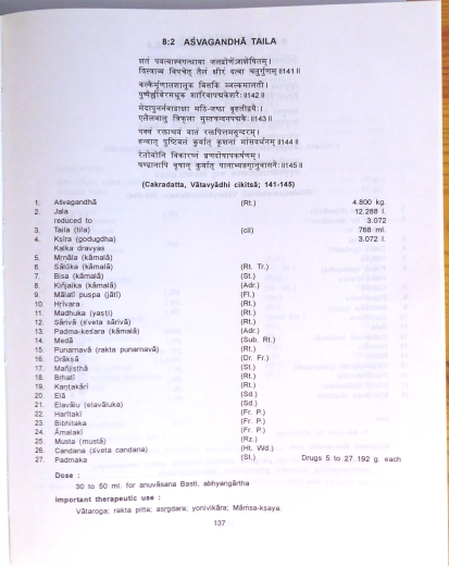 The Ayurvedic Formulary of India
