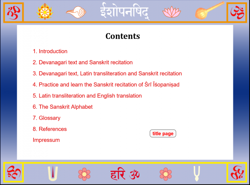 Isopanisad-Rezitation