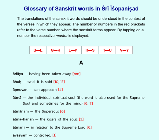 Isopanisad-Rezitation